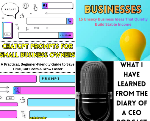 E-books Written by Me! cover photo collage