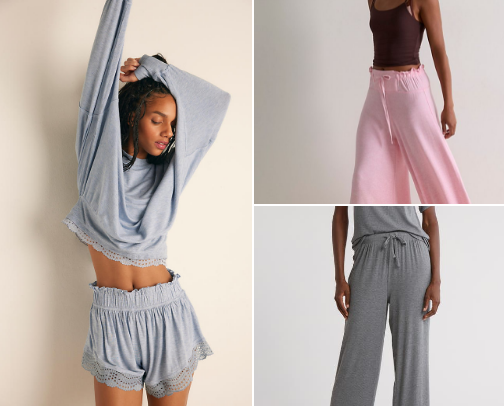 My favorite Sleepwear and loungewear cover photo collage