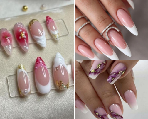 Luxury Press-On Nails cover photo collage