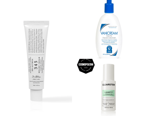Acne safe skin care cover photo collage