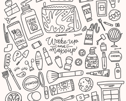 Beauty Essentials 💄 cover photo collage