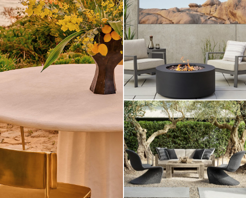 Modern Backyard Oasis, perfect for Summer and Fall cover photo collage