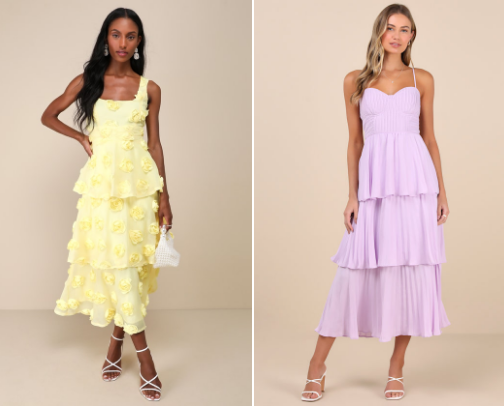 Elegant Wedding Guest Dresses UNDER 100$ cover photo collage