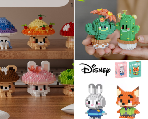 Mini Building Blocks for Cozy Decor 🍄❤️ cover photo collage