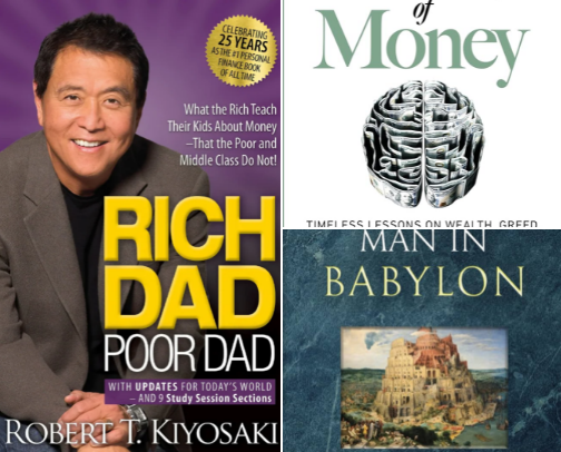 Must-Read Books About Money cover photo collage
