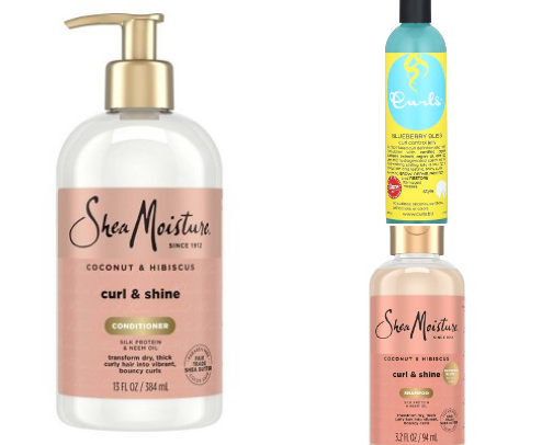 curly hair care cover photo collage
