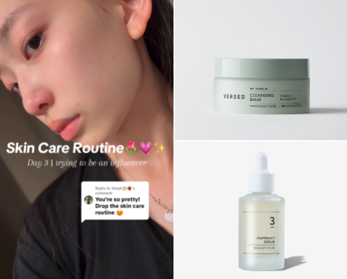 My Glowy Skincare Routine ✨ cover photo collage