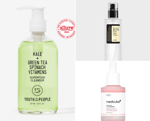 Glow Morning Routine for Dry/Normal Skin ✨ cover photo collage