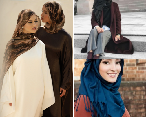 longdress hijab cover photo collage