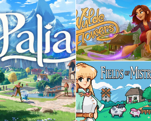 Cozy Video Games 🎮☕️🍂 cover photo collage