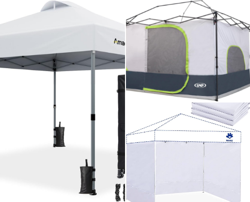 Car camping at music festivals cover photo collage