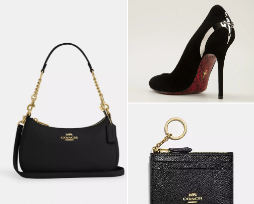 Bag and shoes cover photo collage