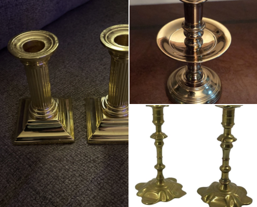 Vintage Candle Holders I Found After My Living Room Felt Cold and Lifeless cover photo collage