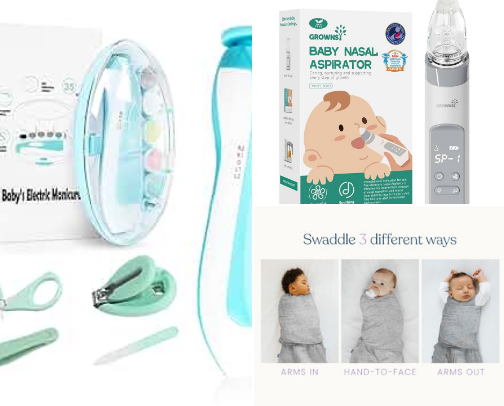 Must Have First Time Mommy Items cover photo collage