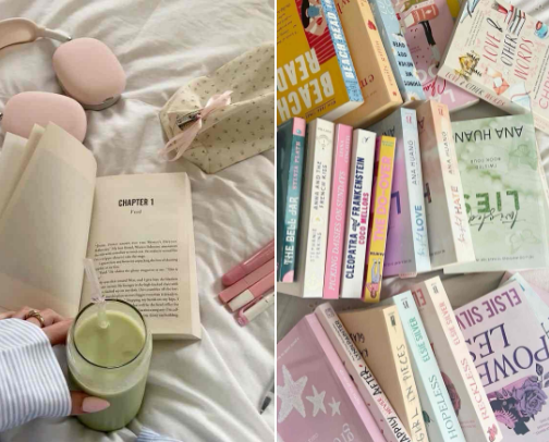books that WILL get you out of a reading slump ! 🤍 cover photo collage