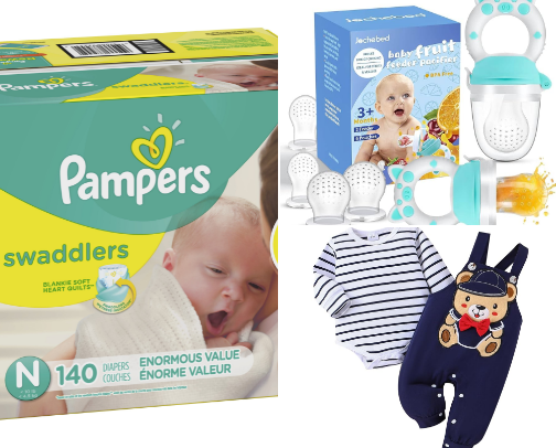 New baby essentials cover photo collage