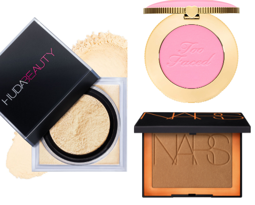Makeup products cover photo collage
