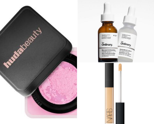 Makeup and skincare cover photo collage