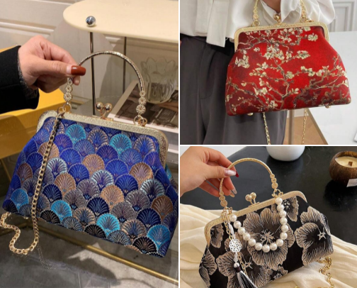 Oriental Inspired Handbags cover photo collage