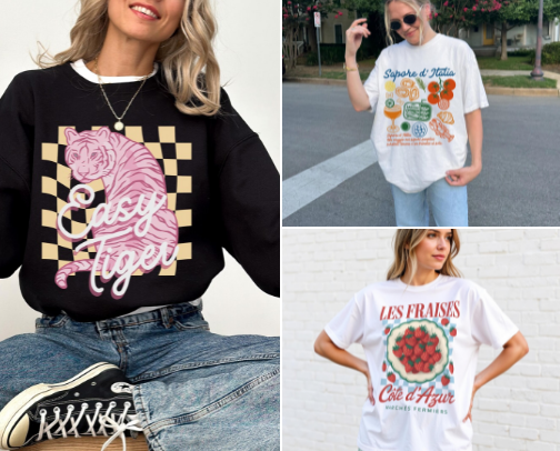 Graphic Tee 🎀👚👛🩰🛍 cover photo collage