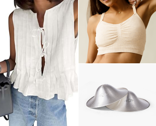 Nursing Friendly Tops/Bras + Pumping Essentials cover photo collage