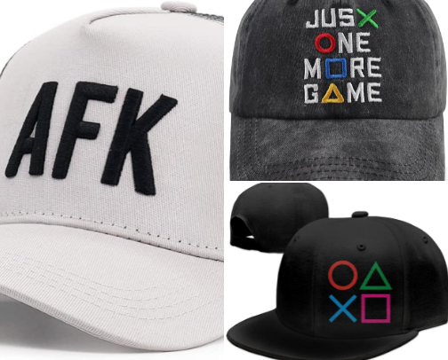 Gaming hats cover photo collage