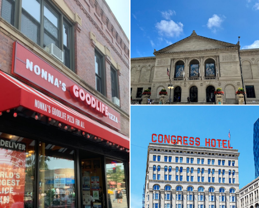 Chicago isn’t a backdrop. 
It’s a conversation. cover photo collage