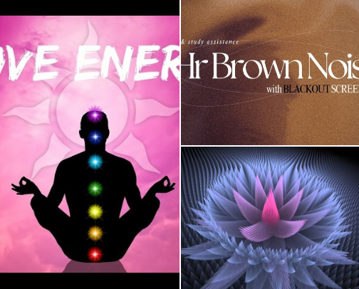 sound healing & nature for the soul 💓🌌 cover photo collage