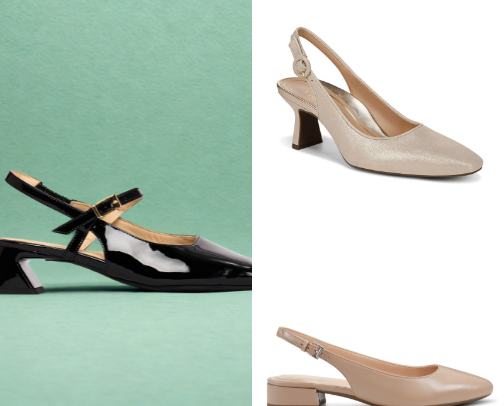Shoes for Spring 2026: Sling Back Heels cover photo collage