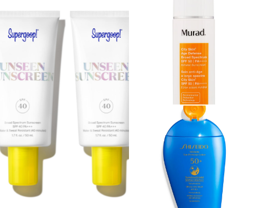 Sunscreens for oily skin cover photo collage