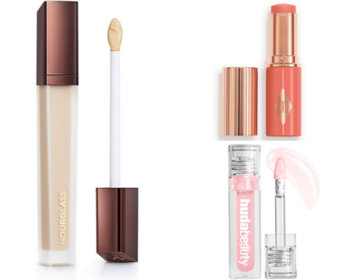 Products for natural makeup look!🩷 cover photo collage