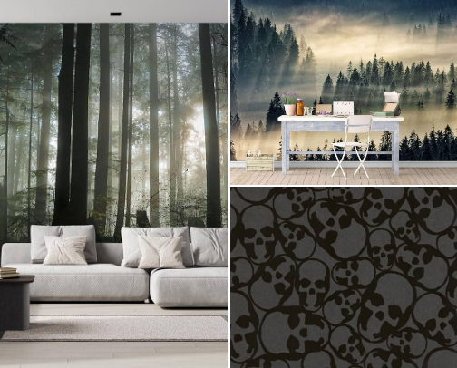 Peel and stick wallpaper cover photo collage