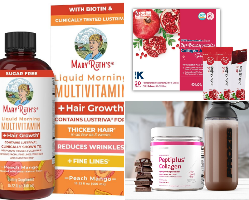 Vitamins & Supplements for extra care 🧖🏻‍♀️ cover photo collage