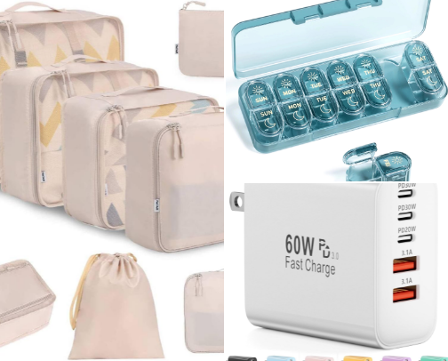 Travel & Packing Essentials to Stay Organized cover photo collage