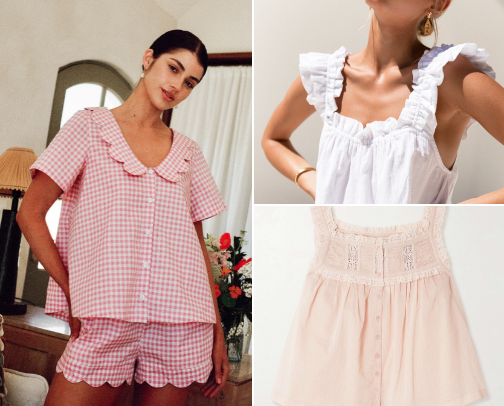 Clothing staples i wear on repeat as a cottage-core girlie cover photo collage