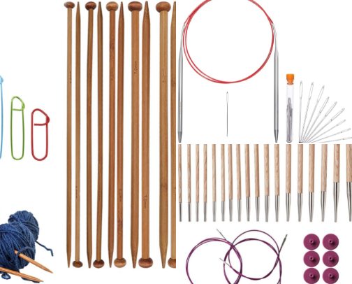 Essentials for Becoming a Beginner Knitter cover photo collage
