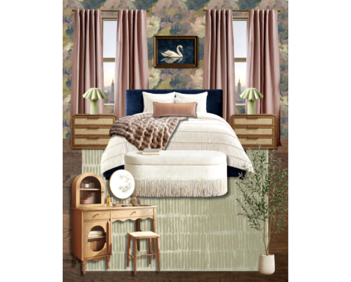 Vintage Charm, Modern Mood | Bedroom Edition cover photo collage
