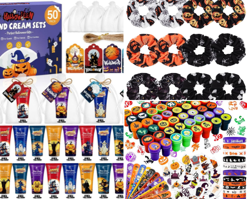 Goodies for Trick or Treaters that ISN’T candy cover photo collage