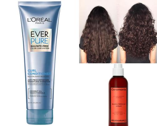 Curly hair care cover photo collage