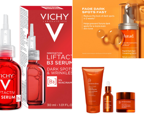 20 serums that fade dark spots and hyperpigmentation cover photo collage