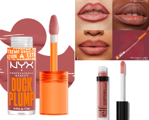 Drug store Lip plumping glosses that ACTUALLY work cover photo collage