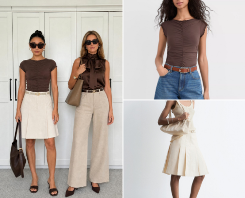 Color Pairing Ideas: Brown + Beige cover photo collage
