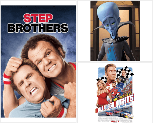 Ferrell Flick Frenzy: The Ultimate Will-List cover photo collage