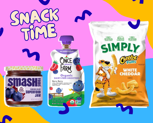Essential Snacks in my Toddlers Snack Pantry cover photo collage