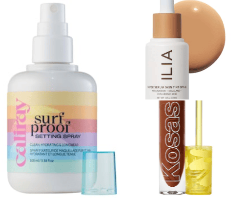 Clean makeup cover photo collage
