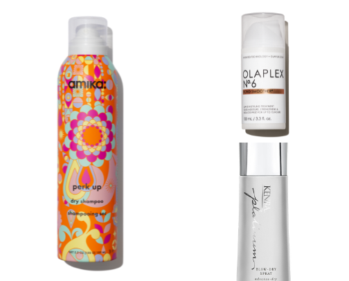 My fav styling products as a hairstylist of 10 years✨ cover photo collage
