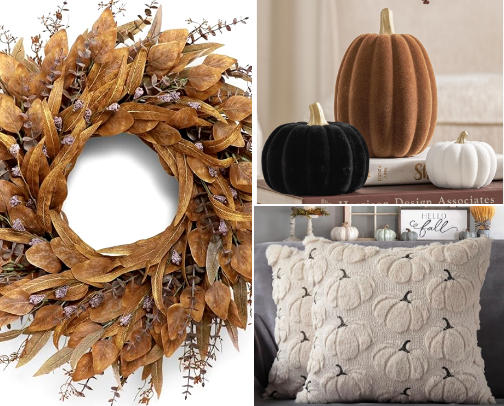 neutral fall & Halloween home decor🍂 cover photo collage