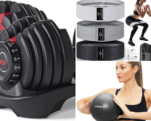 House gym equipment cover photo collage