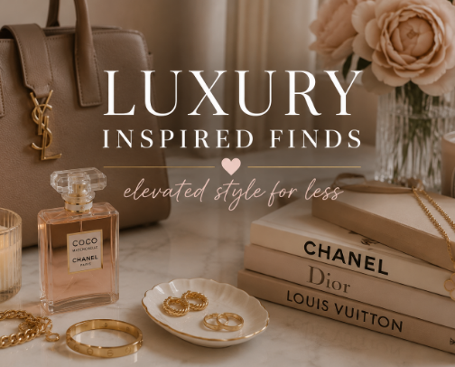 Luxury Inspired Finds cover photo collage