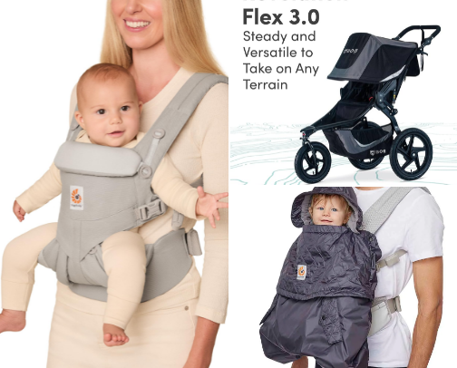 Strollers and Carriers cover photo collage